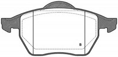 OPEN PARTS bpa039001 -  Комплект тормозных колодок, дисковый тормоз